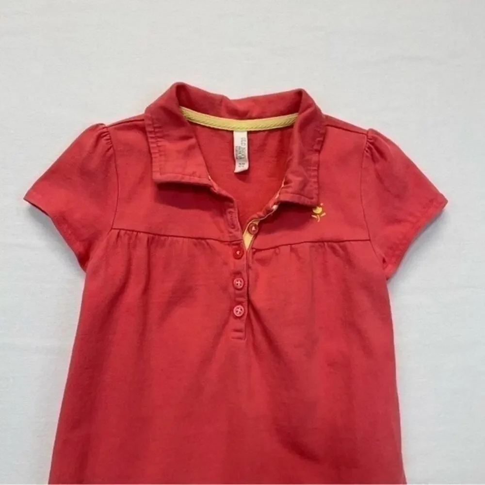 Old Navy Short sleeve Polo Dress Girl’s Size 3T cotton coral pink